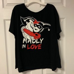 DC Comics Harley Quinn and Joker PJ Shirt